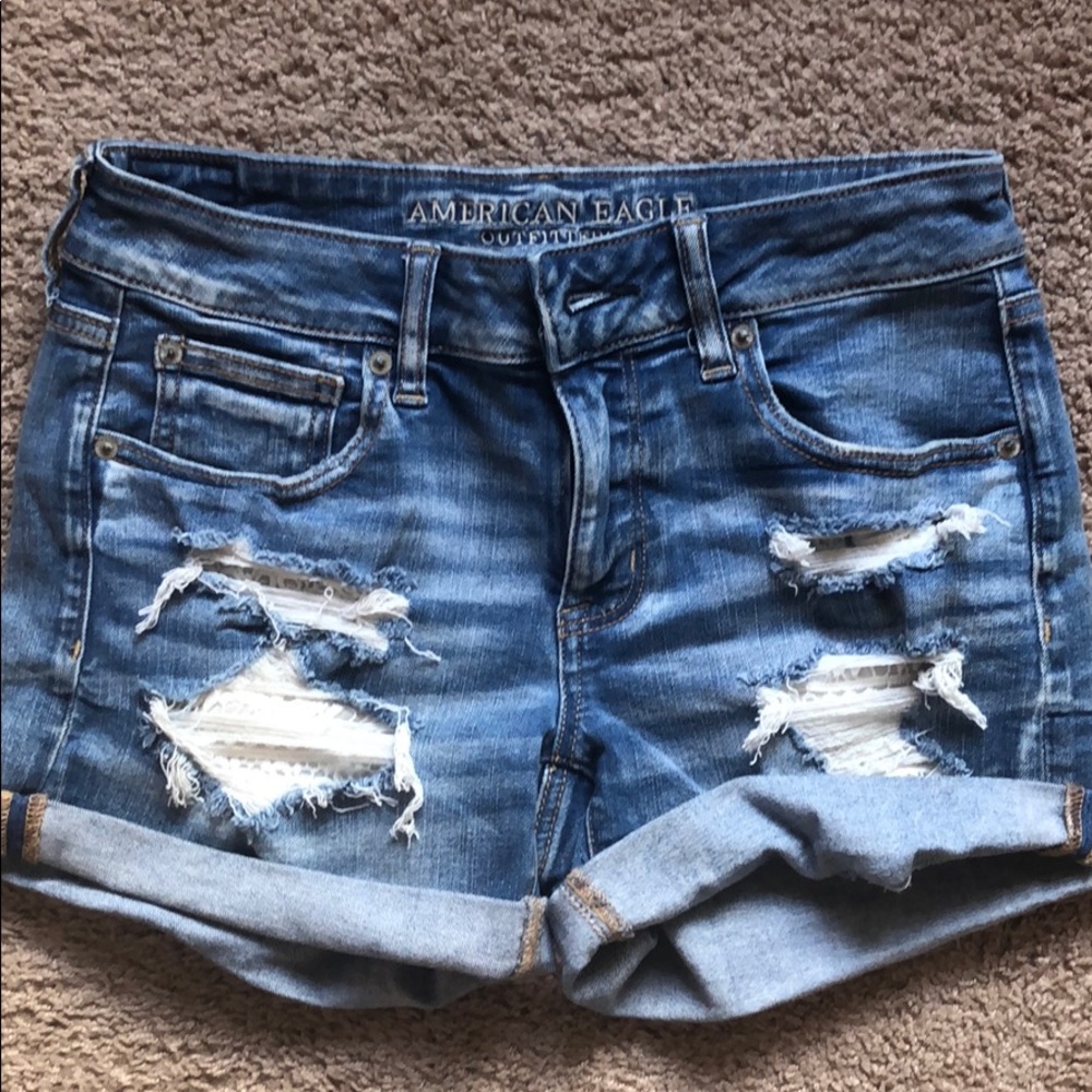 American Eagle Midi Shorts with Lace